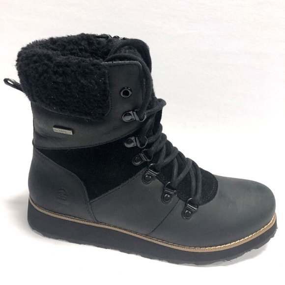 Kamik Women’s Ariel F, Black Waterproof Winter Boots, Size 9M